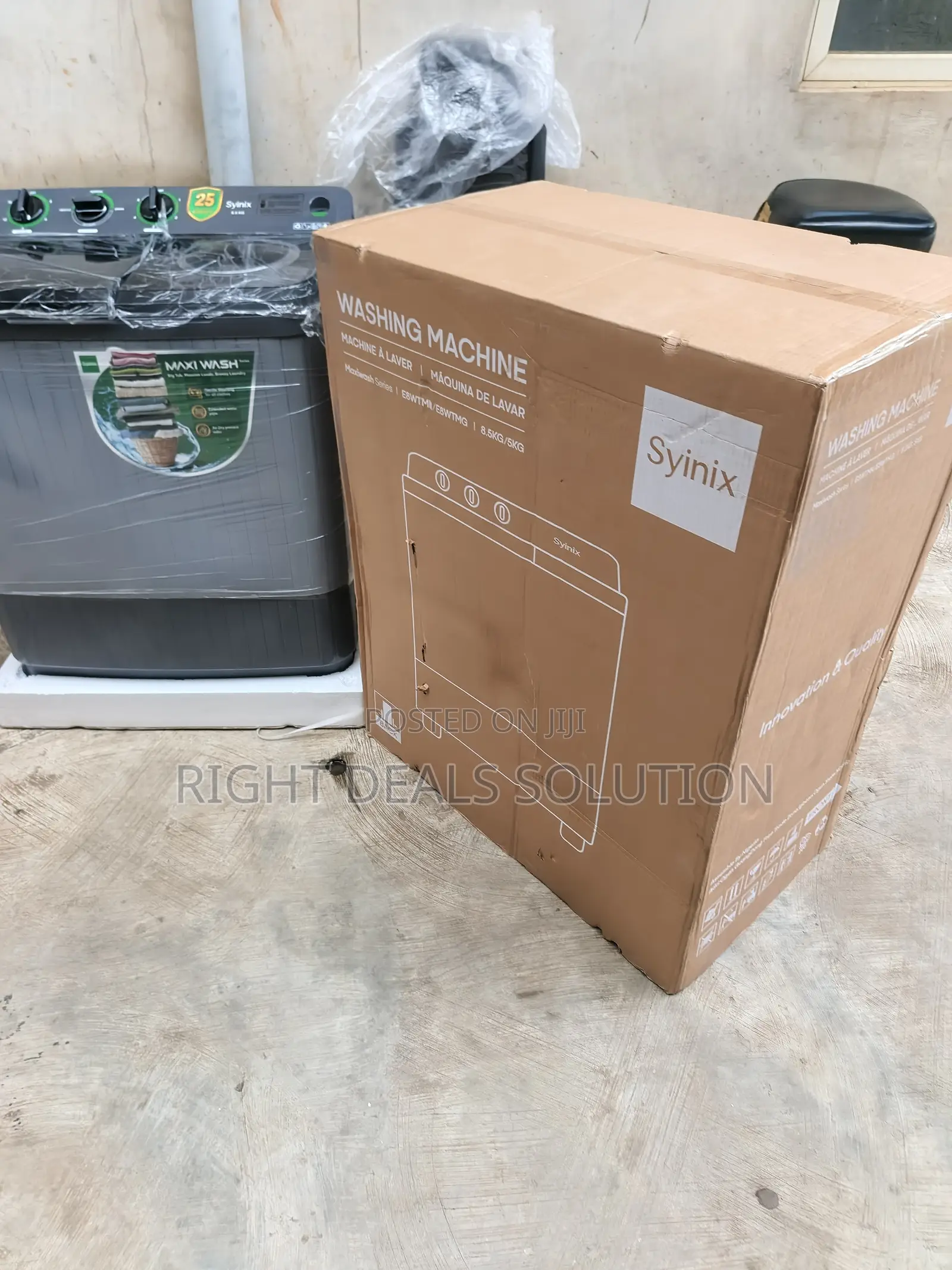Syinix Home Washing Machine With Separate Spin Compartment
