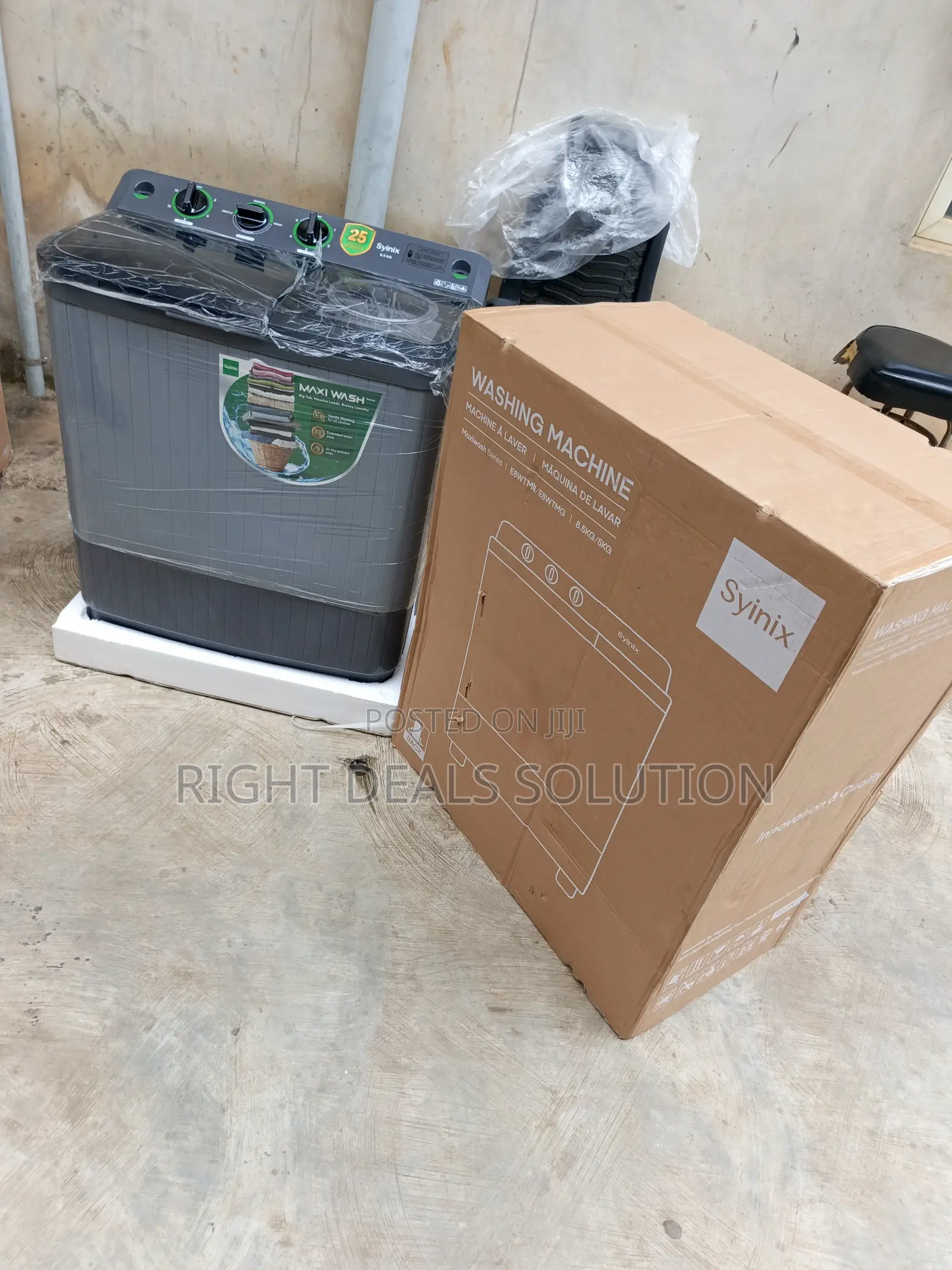 Syinix Home Washing Machine With Separate Spin Compartment