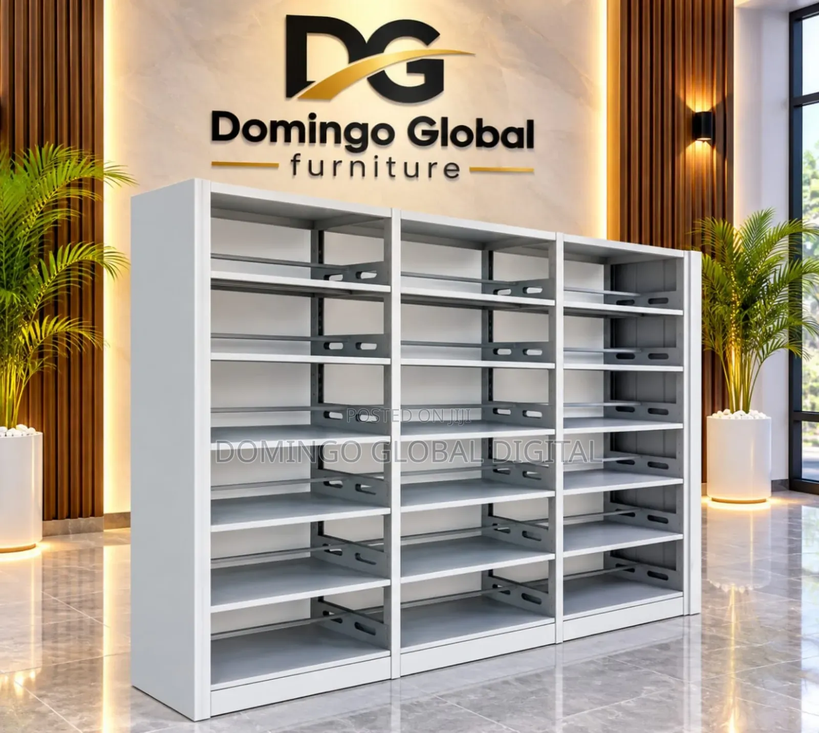 Metal Library Bookshelf