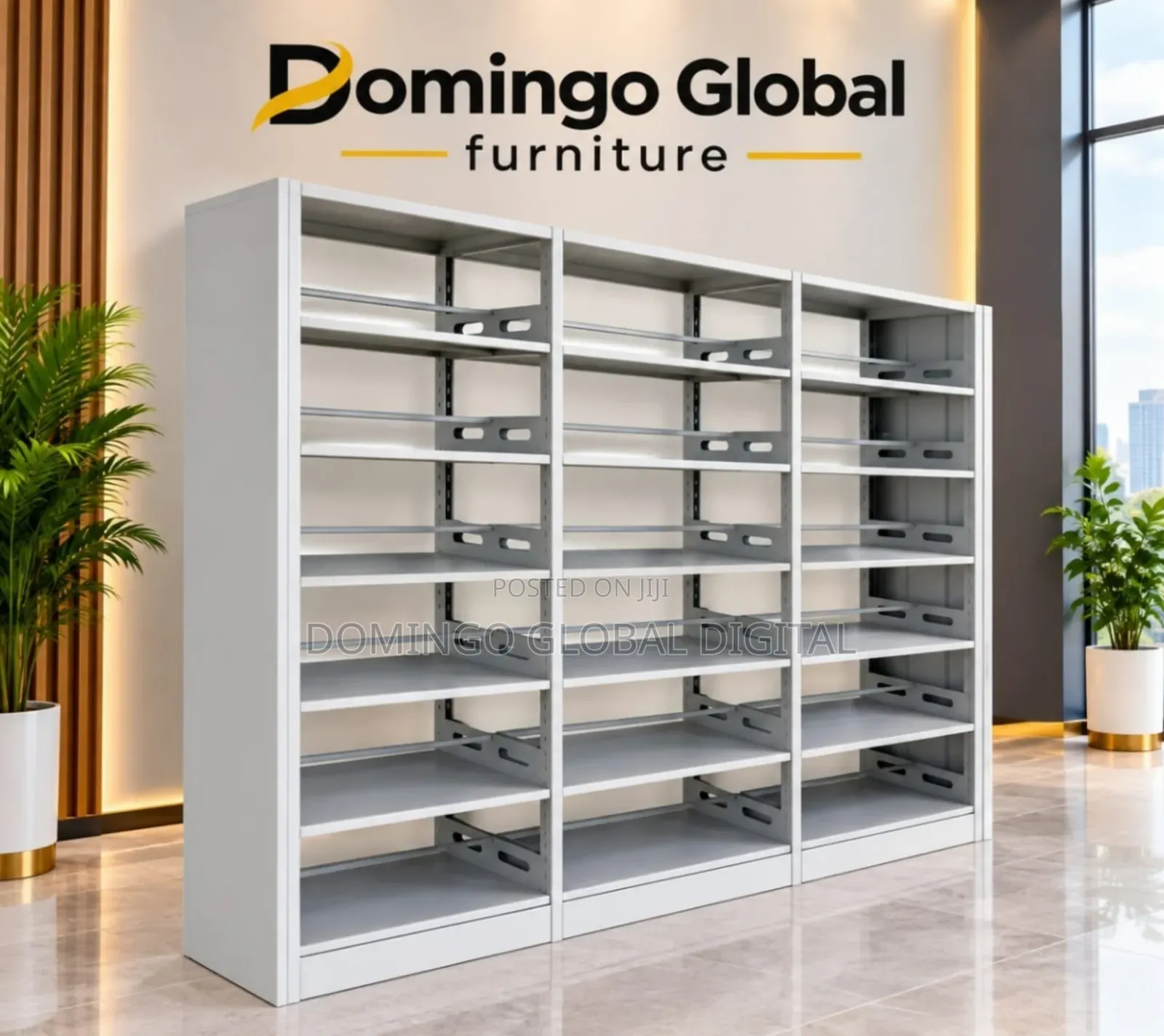 Metal Library Bookshelf