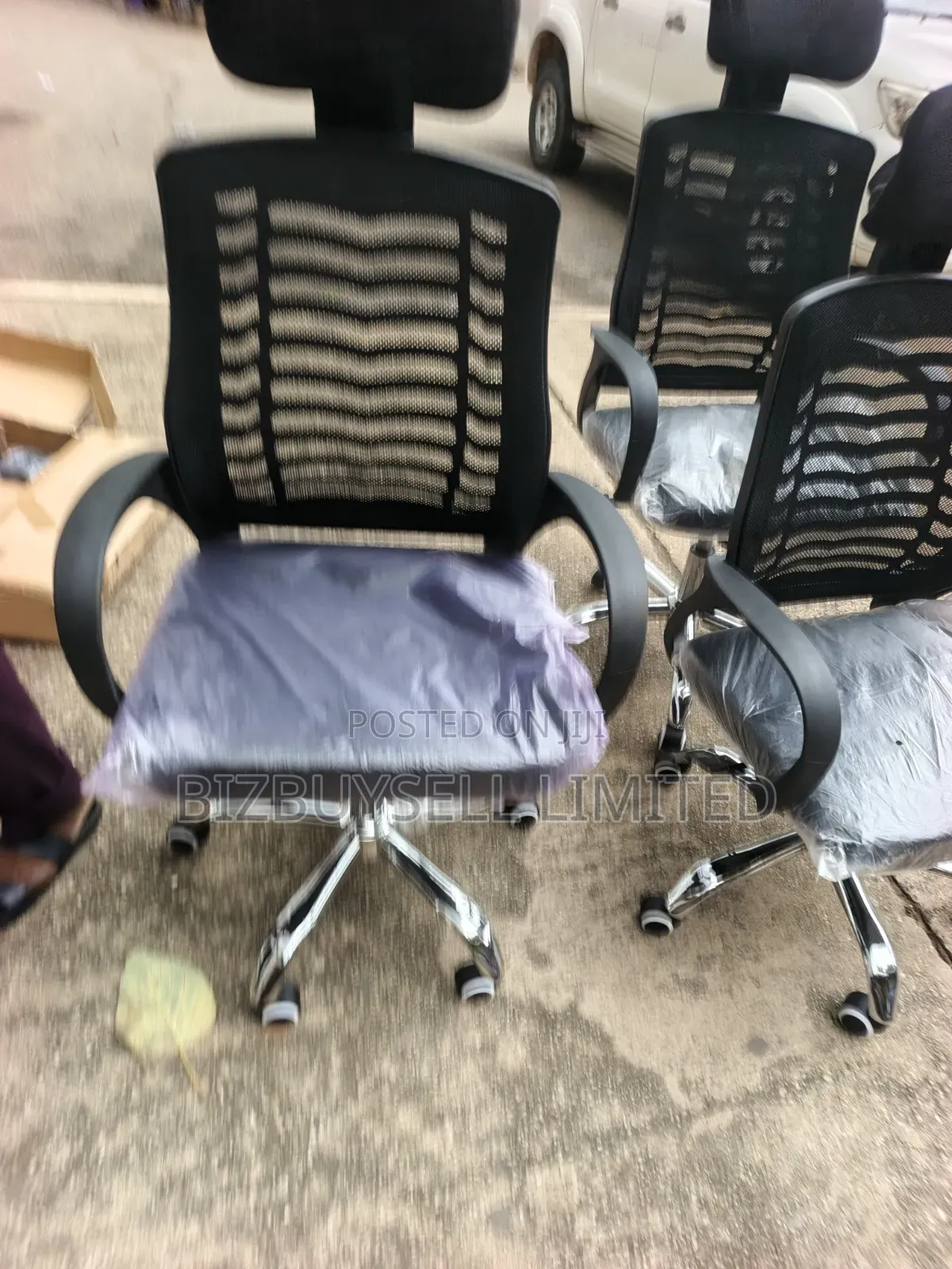 Ergonomic Mesh Office Chair With a Headrest (Often Called a Victory .