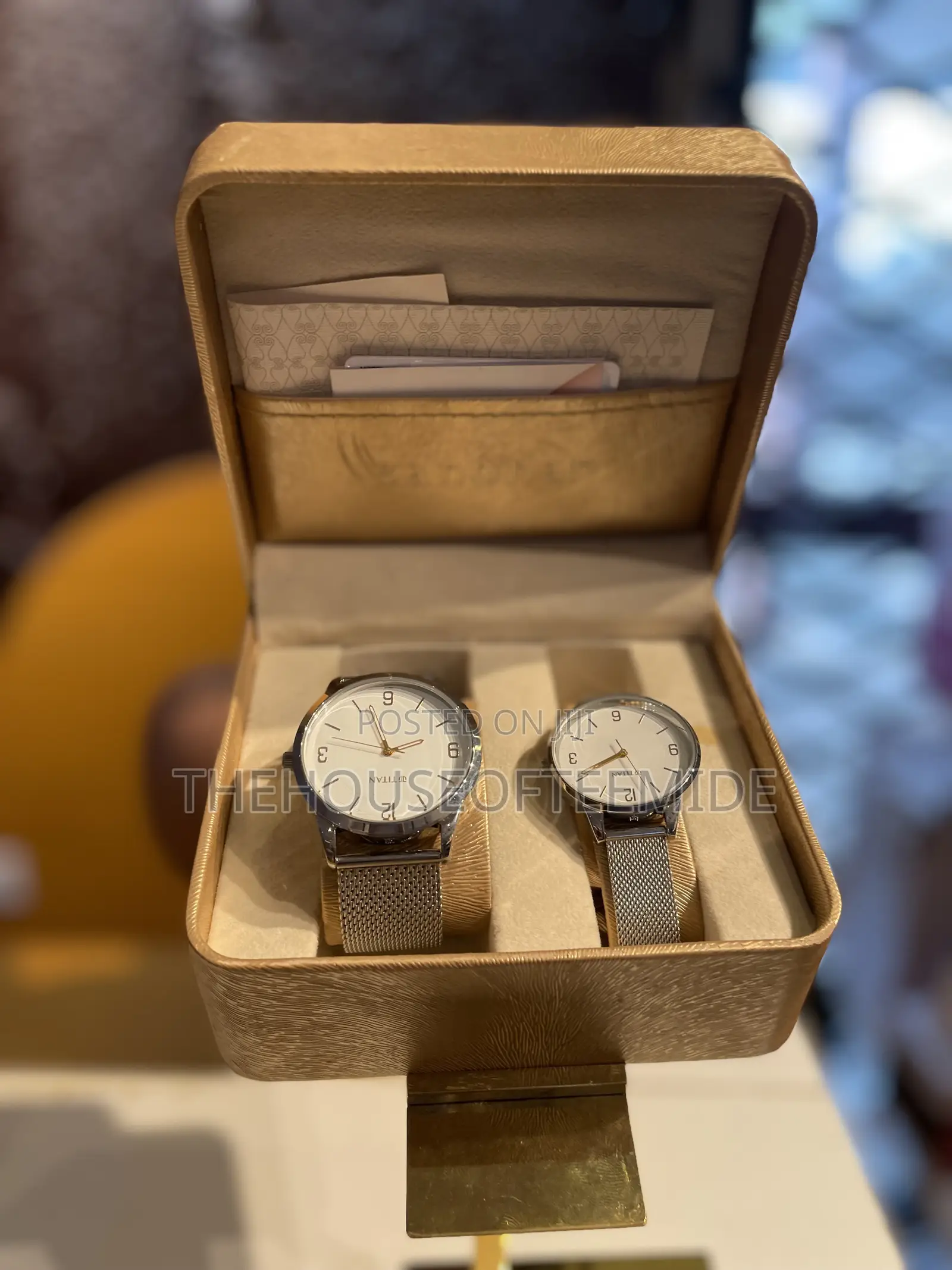 Luxury Titan Couple Watch Set for Him and Her