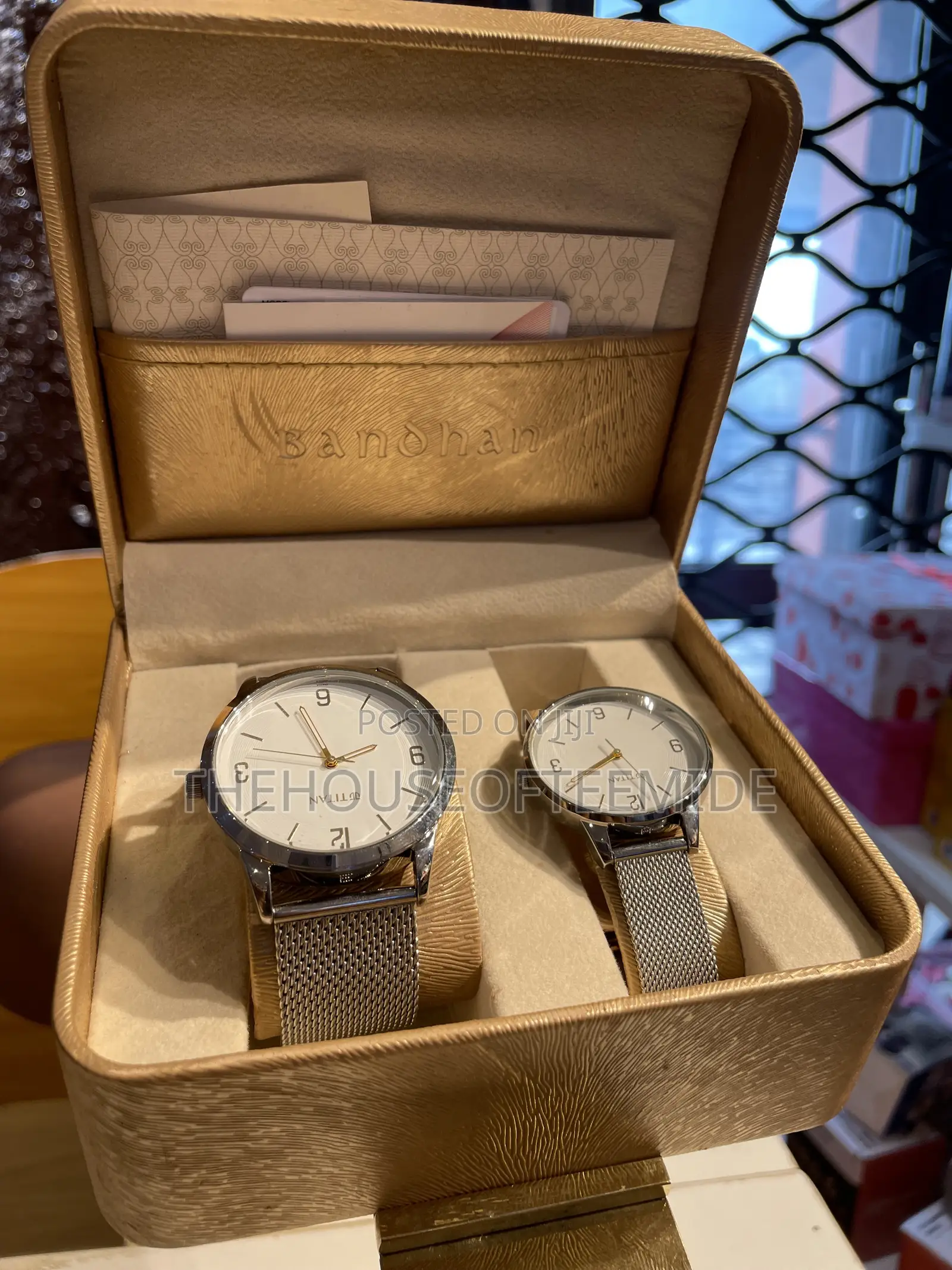 Luxury Titan Couple Watch Set for Him and Her