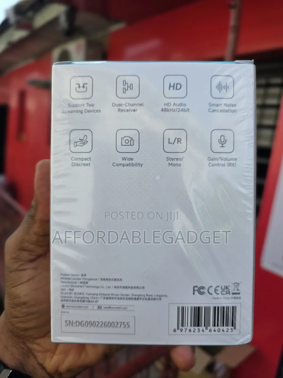 Luucco AirMic Wireless Lavalier Microphone