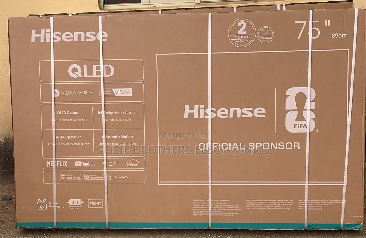 Hisense 75 Inches Qled Smart Television Set