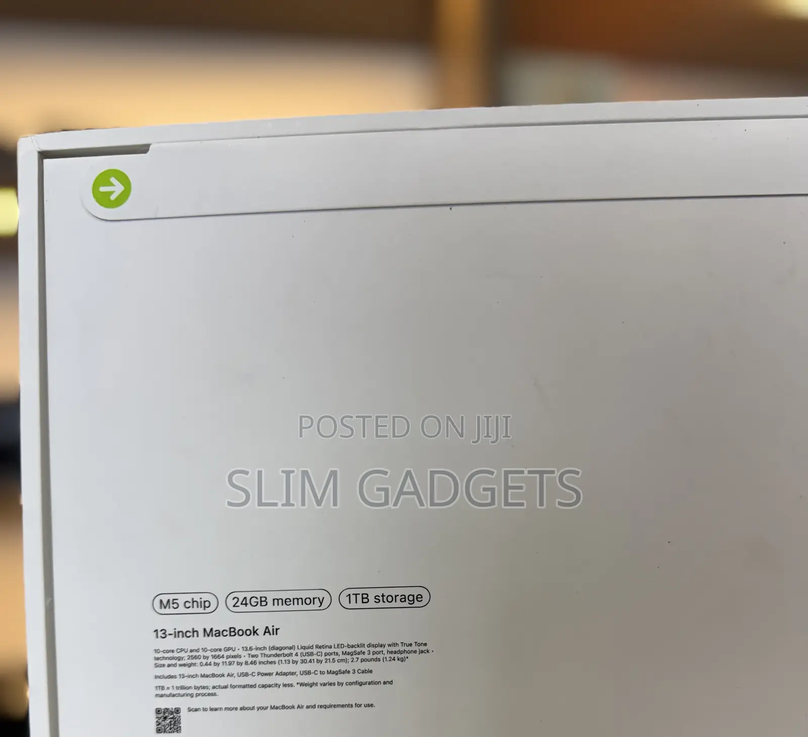 New Laptop Apple MacBook Air 2026 M5 24GB Apple M5 SSD 1T
