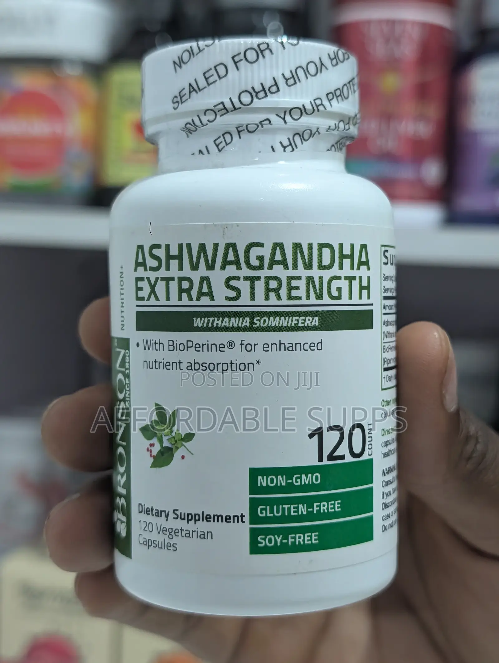 Bronson Ashwagandha 3000mg With BioPerine – 120 Capsules
