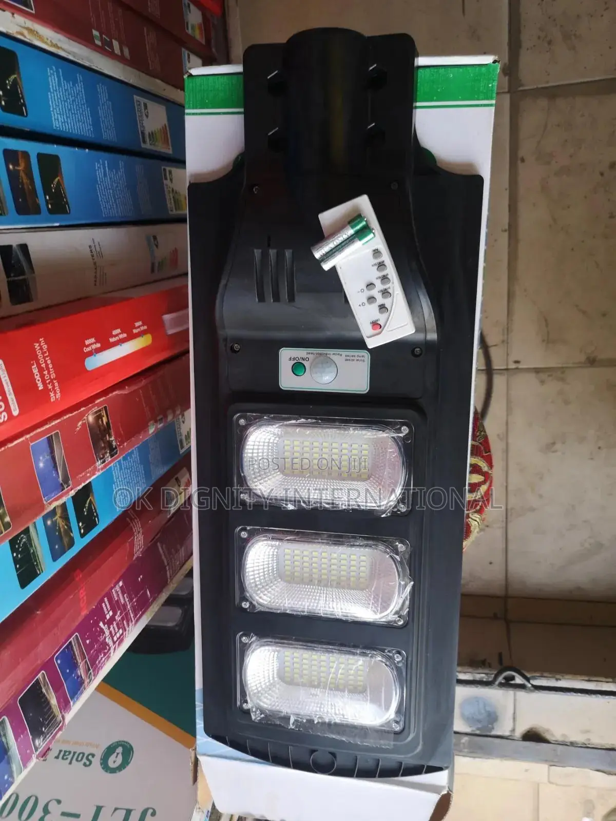 100W All-in-One Solar LED Street Light | Waterproof Security Light