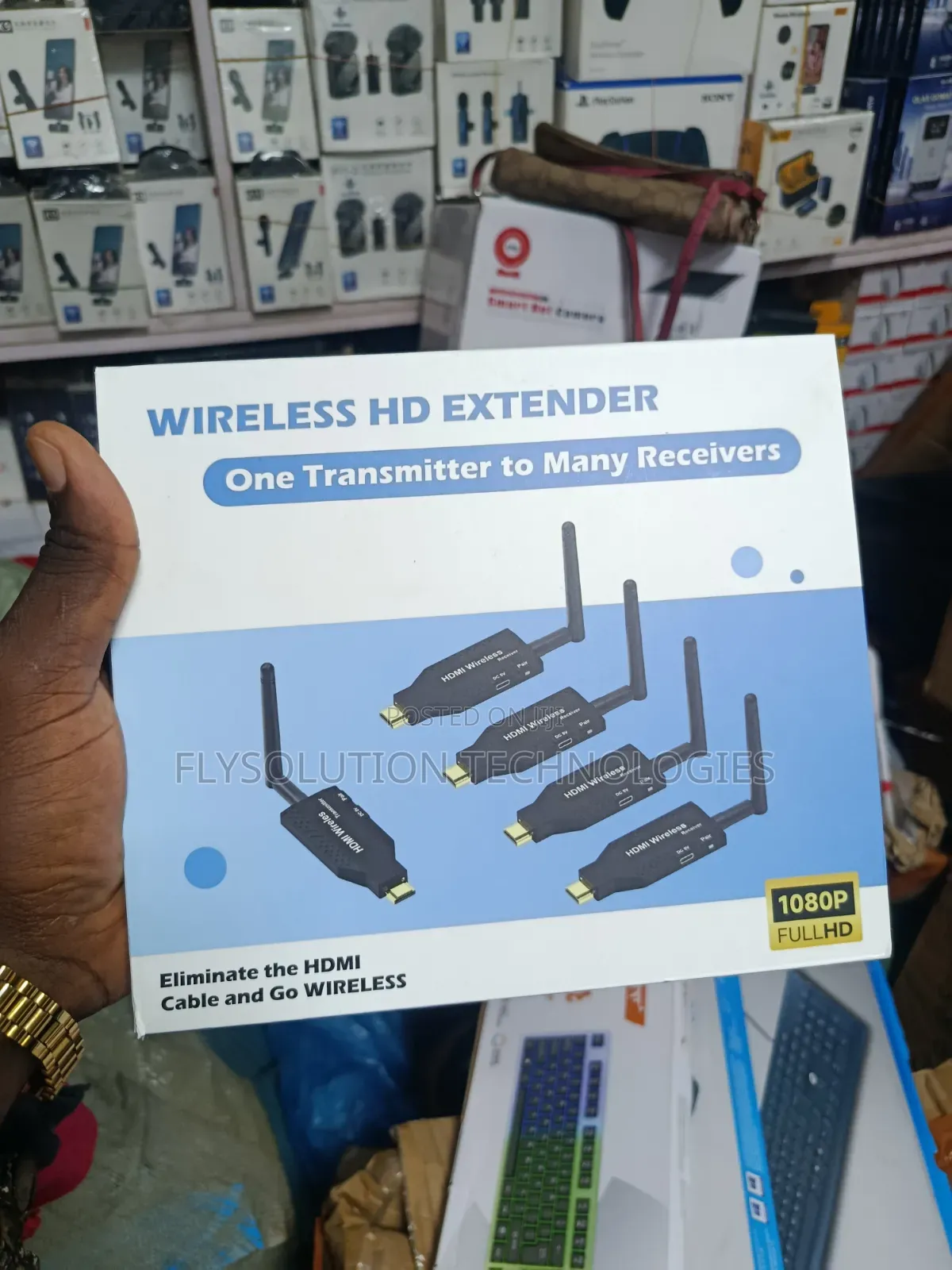 50M Wireless HD Extender Kit Re1TX to 4RX 1080P Full HD Transmission