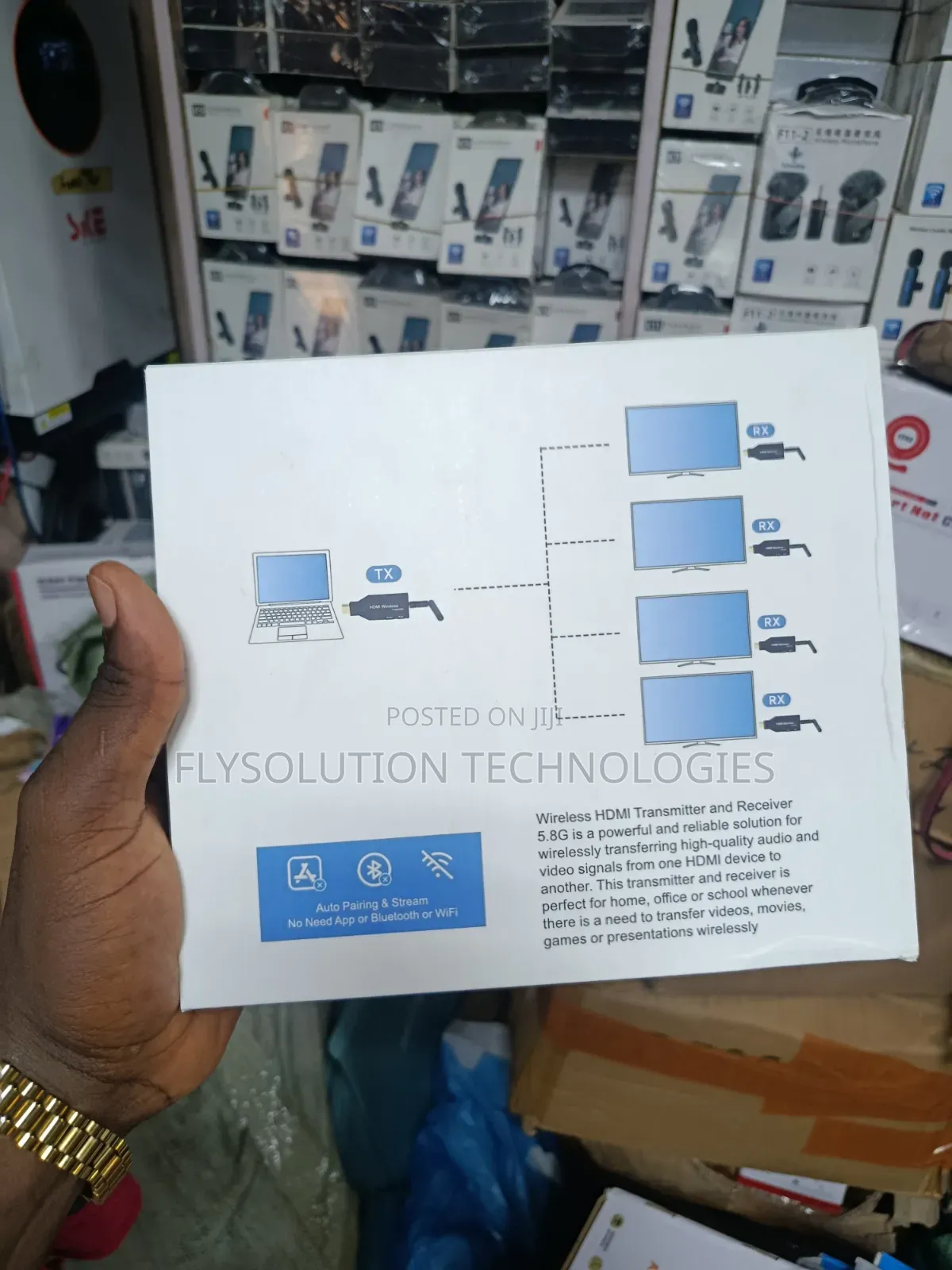 50M Wireless HD Extender Kit Re1TX to 4RX 1080P Full HD Transmission