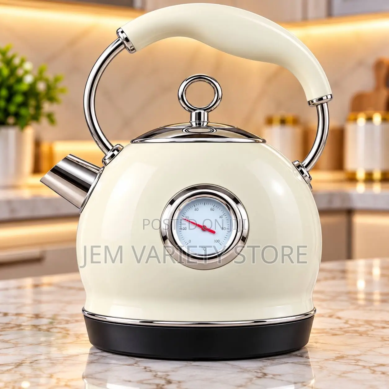 HausRoland2.0L Stainless Steel Electric Kettle With Temperature Gauge