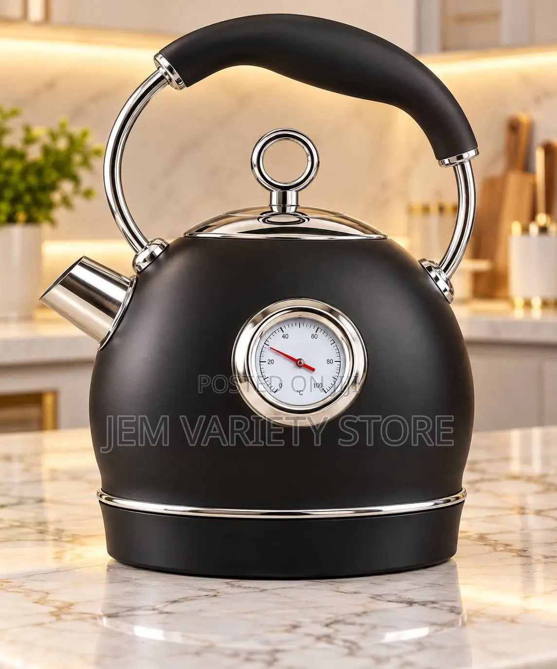 HausRoland2.0L Stainless Steel Electric Kettle With Temperature Gauge
