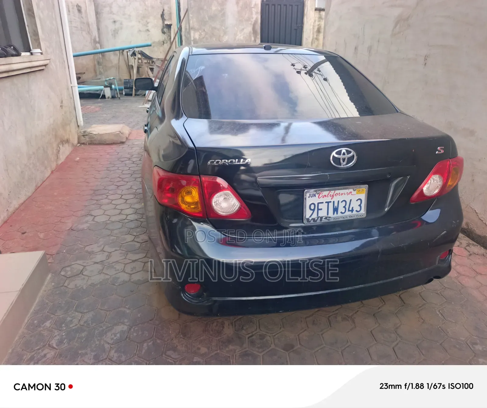 Toyota Corolla S 4dr Sedan (1.8L 4cyl 4A) 2009 Black