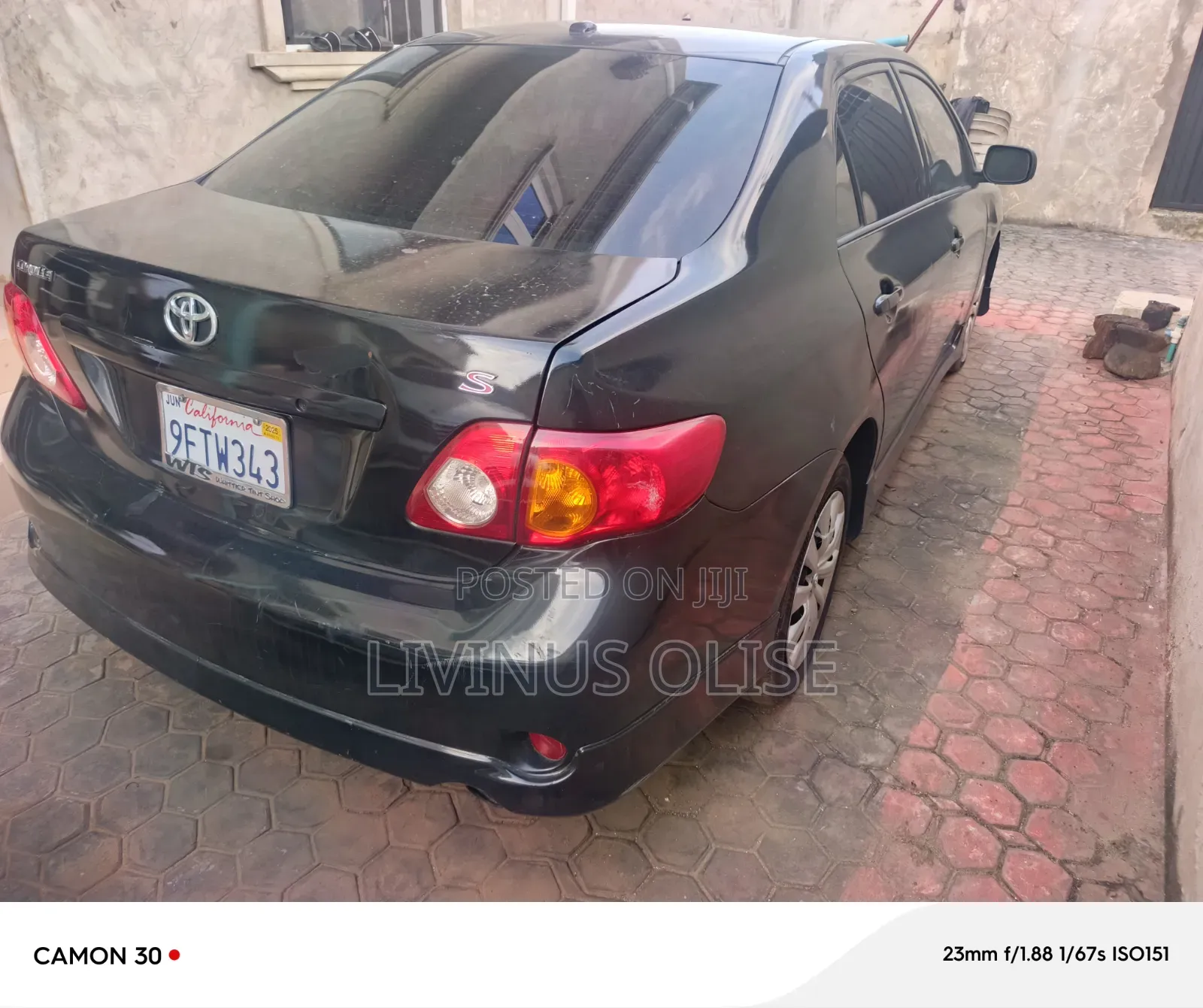 Toyota Corolla S 4dr Sedan (1.8L 4cyl 4A) 2009 Black