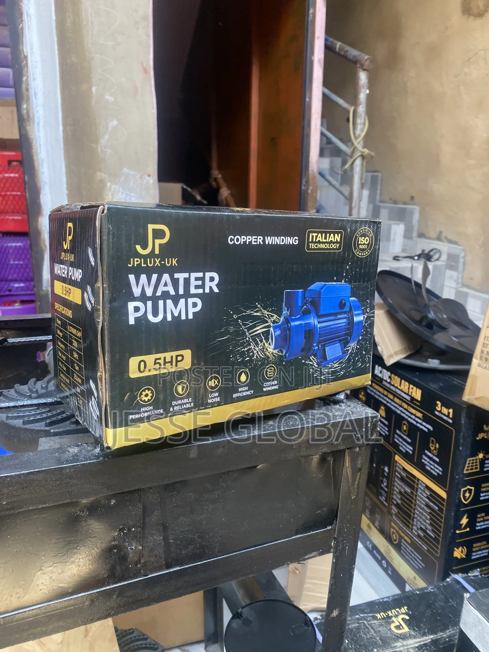 JPLUX-UK 0.5HP Copper Winding Water Pump for Home
