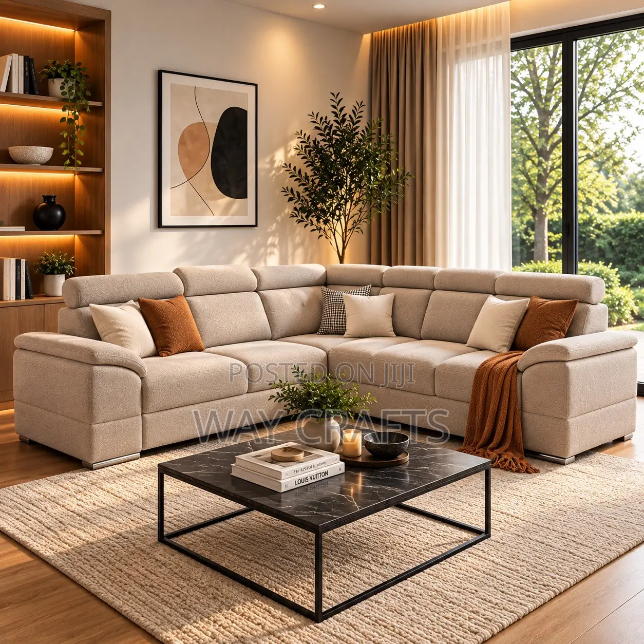 Luxury L-Shaped Sectional Sofas Premium Custom Living Room Furniture