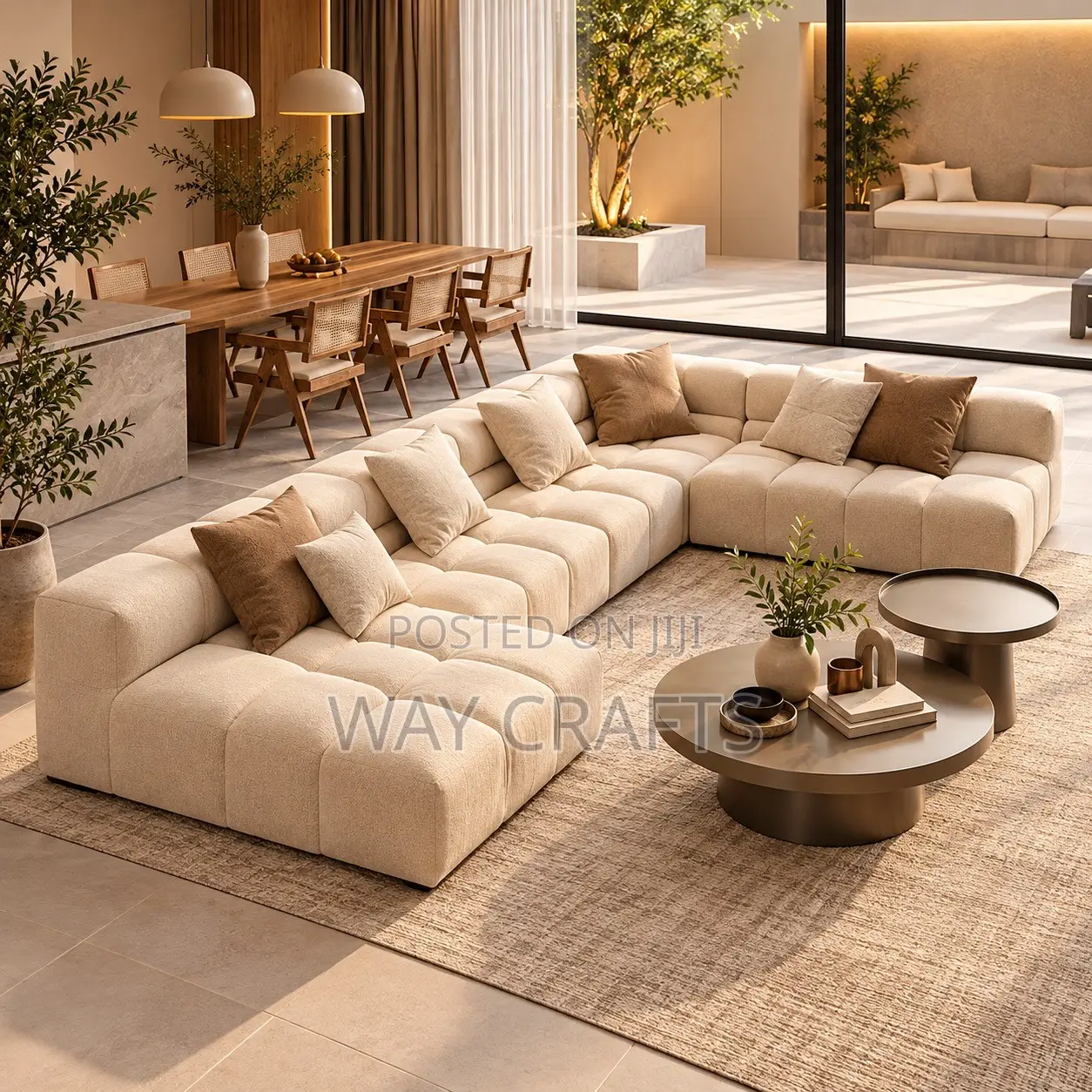 Luxury L-Shaped Sectional Sofas Premium Custom Living Room Furniture