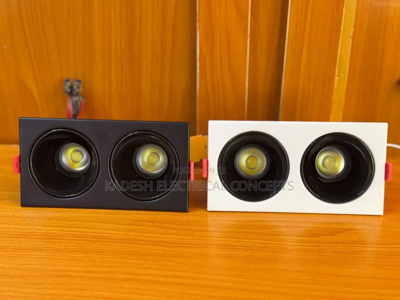 Modern Double Recessed Square LED Downlight Spot Lights