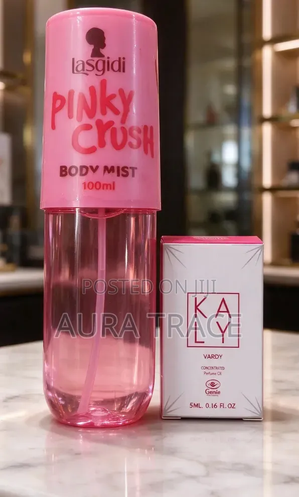 Pinky Crush Layering Combo - Lasgidi Mist 100ml + Kaly Vardy Oil 5ml