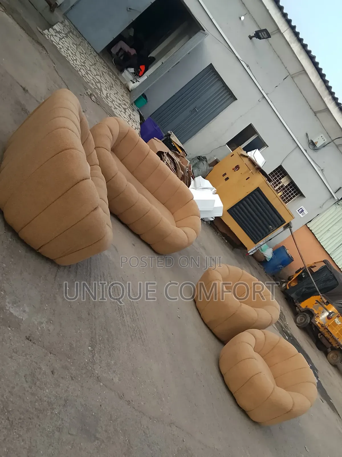 Brand New Boucle Complete Modern Design 7 Seaters Luxury Sofa