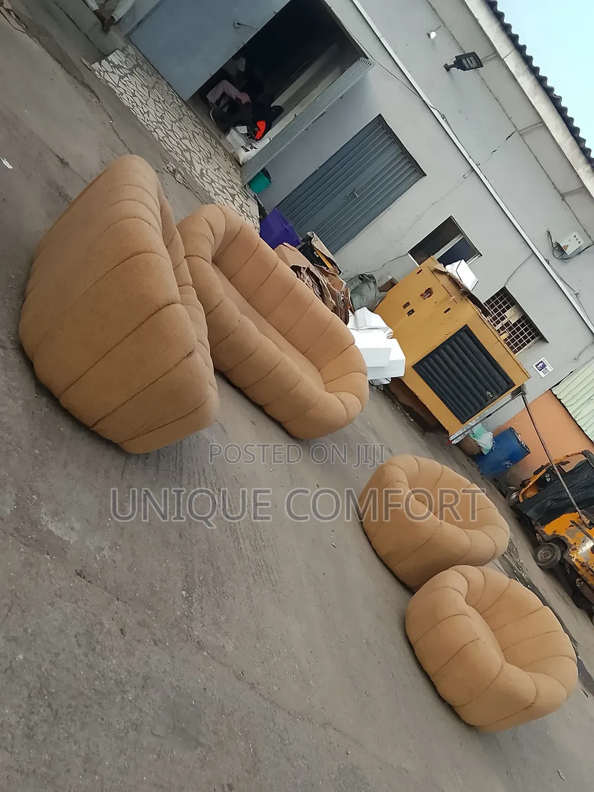 Brand New Boucle Complete Modern Design 7 Seaters Luxury Sofa