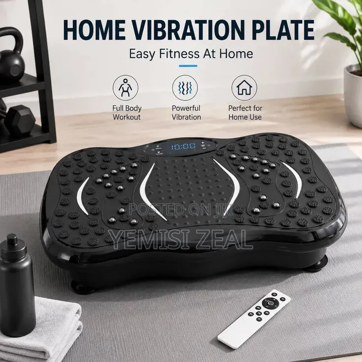 Platform Massager With Bluetooth, Remote, Resistance Rope and 150KG