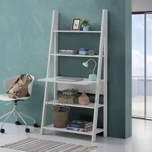 Riva TAD174 Ladder Bookcase - White