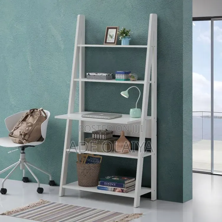 Riva TAD174 Ladder Bookcase - White