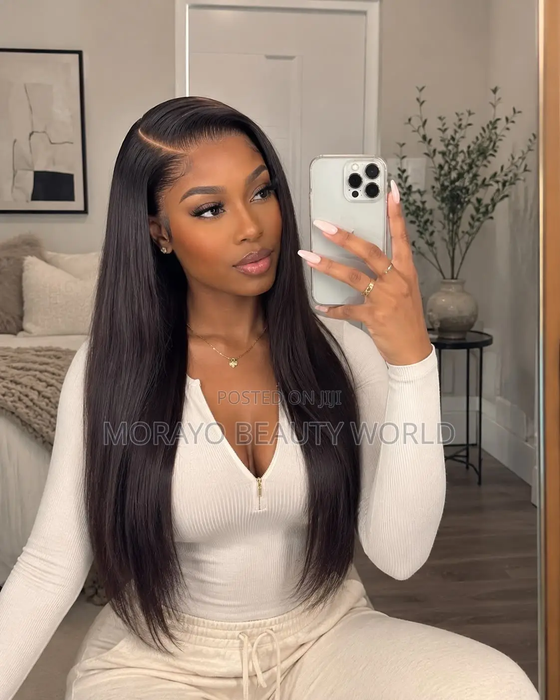 26” SDD Bone Straight Paired With 13by6 Frontal