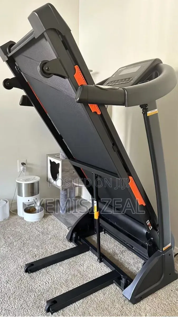 2HP Treadmill With 120KG User Weight and Dumbbell, Twister, Massager