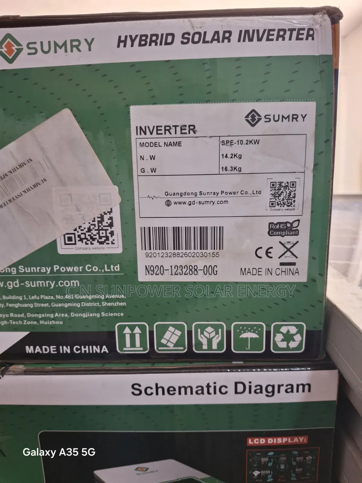 10.2kva/48v Sumry Hybrid Solar Inverter