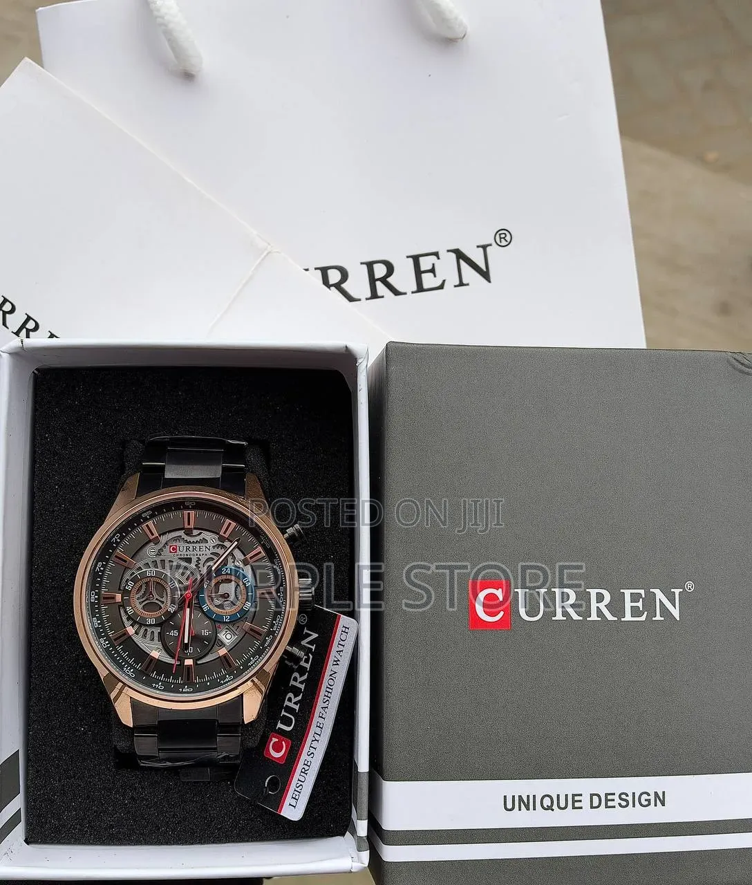 Curren Functional Chronograph Men's Wristwatches Quality Watches