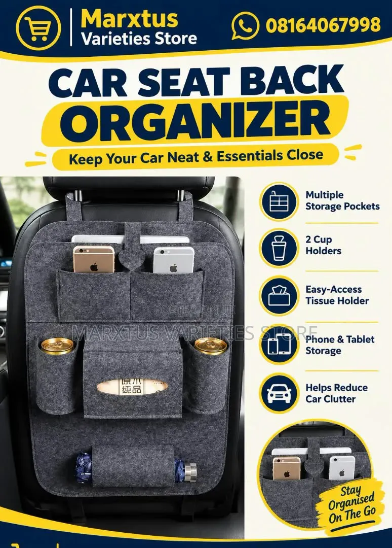 Car Back Seat Organizer