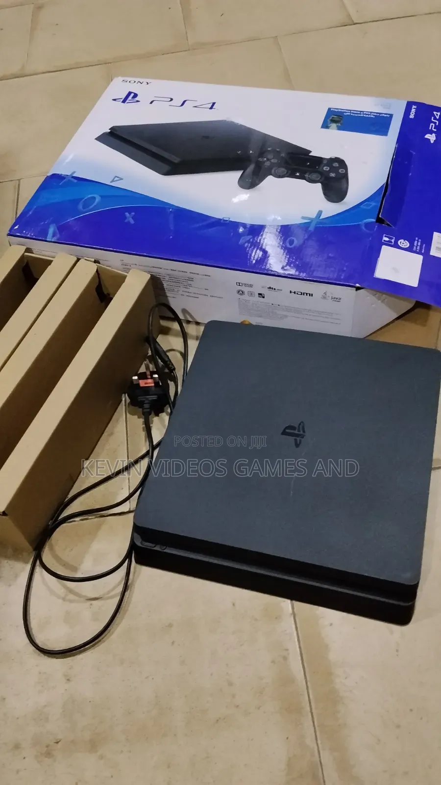 Ps4 Slim With Carton and Accessories With 10 Latest Games Installed