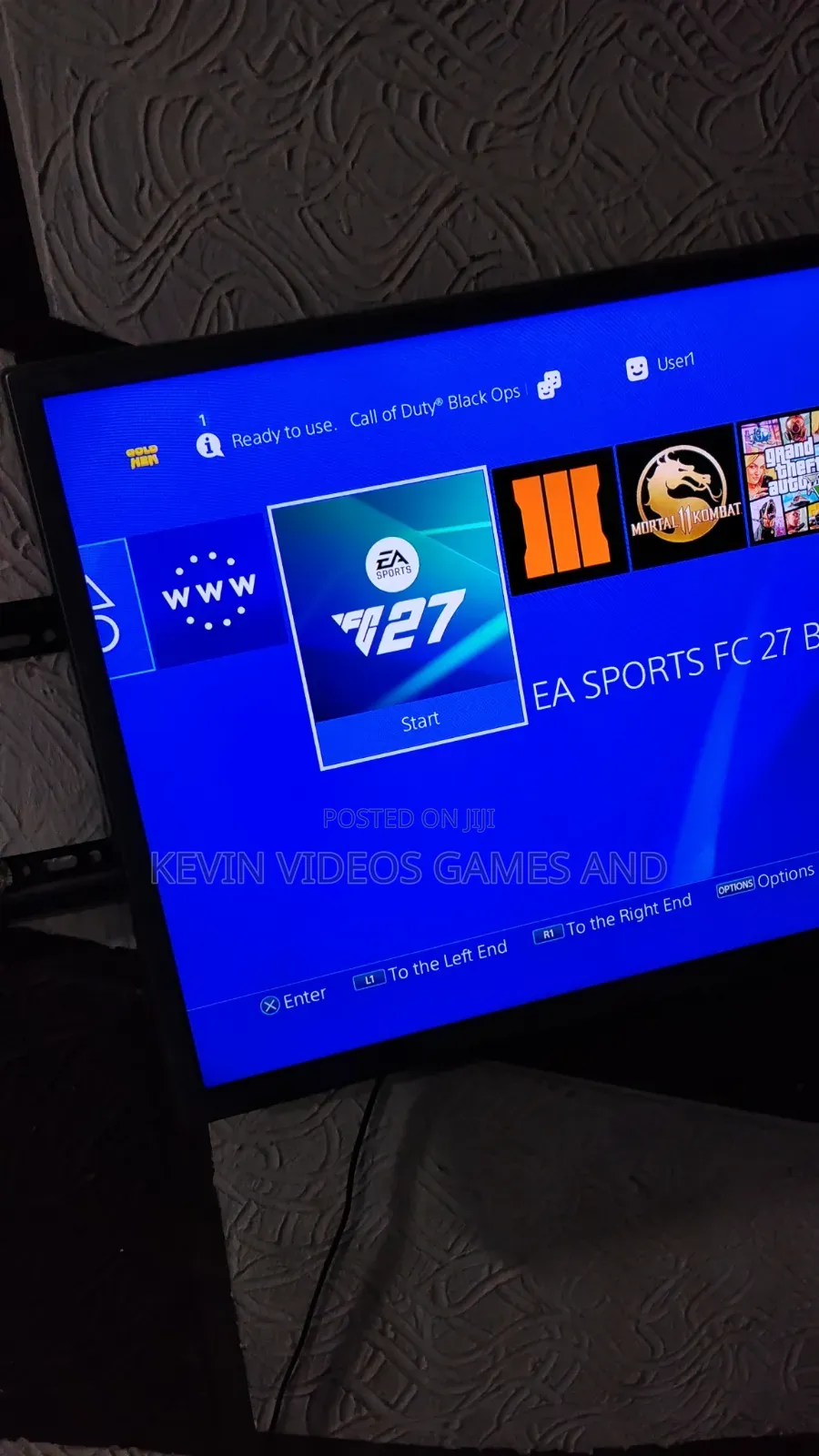 Ps4 Slim With Carton and Accessories With 10 Latest Games Installed