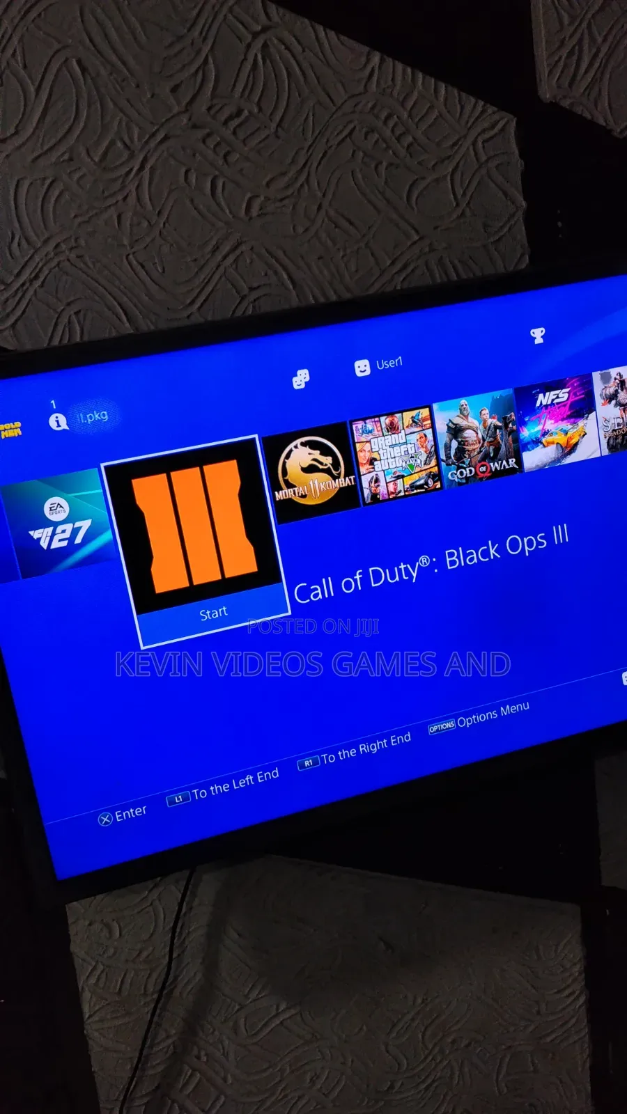Ps4 Slim With Carton and Accessories With 10 Latest Games Installed