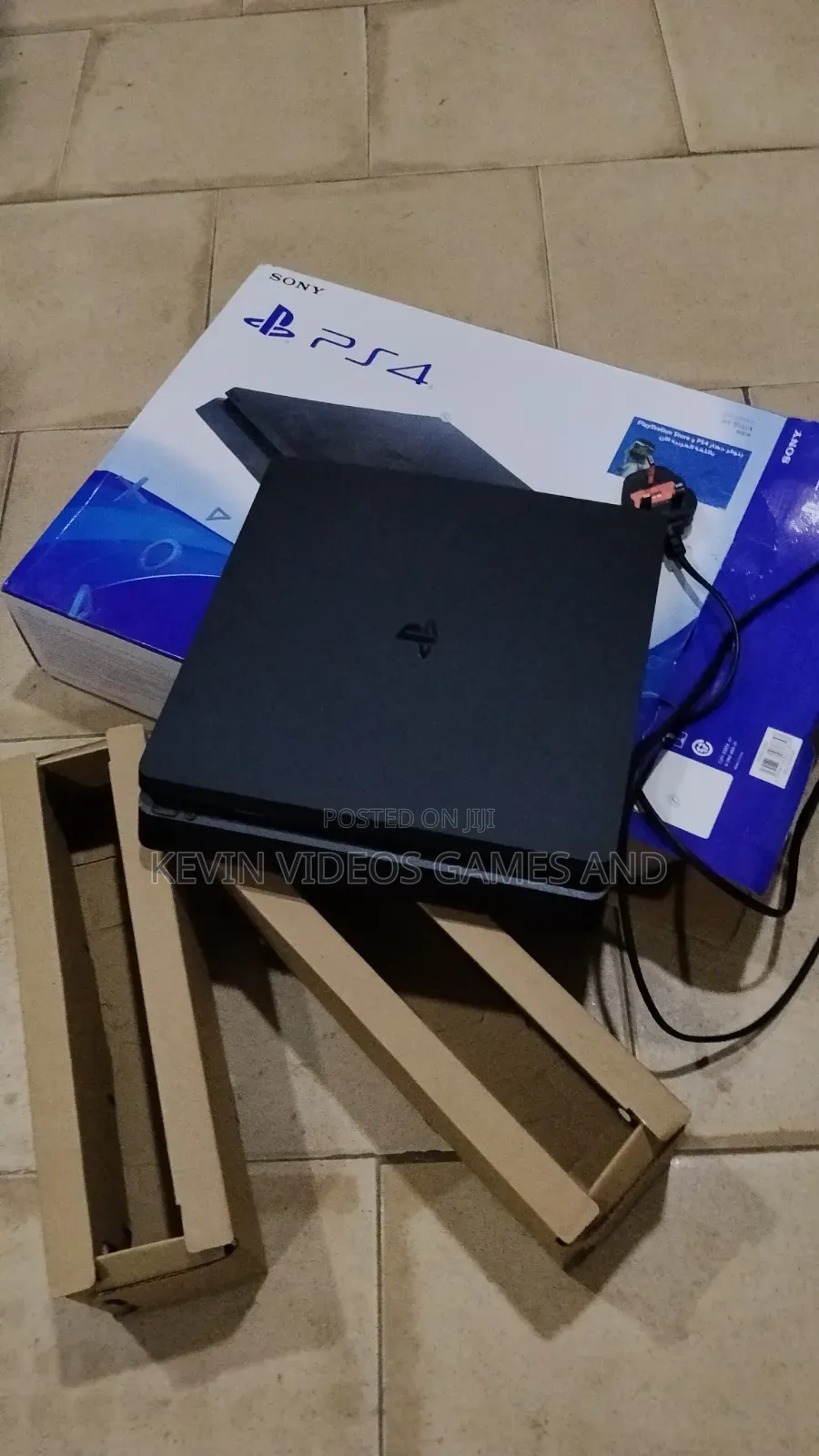 Ps4 Slim With Carton and Accessories With 10 Latest Games Installed