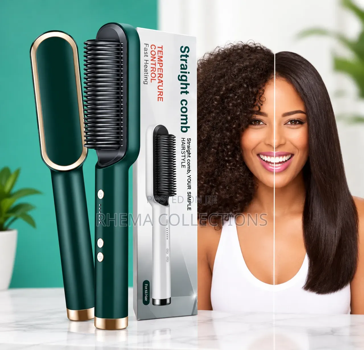 Electric Hair Straightening Comb