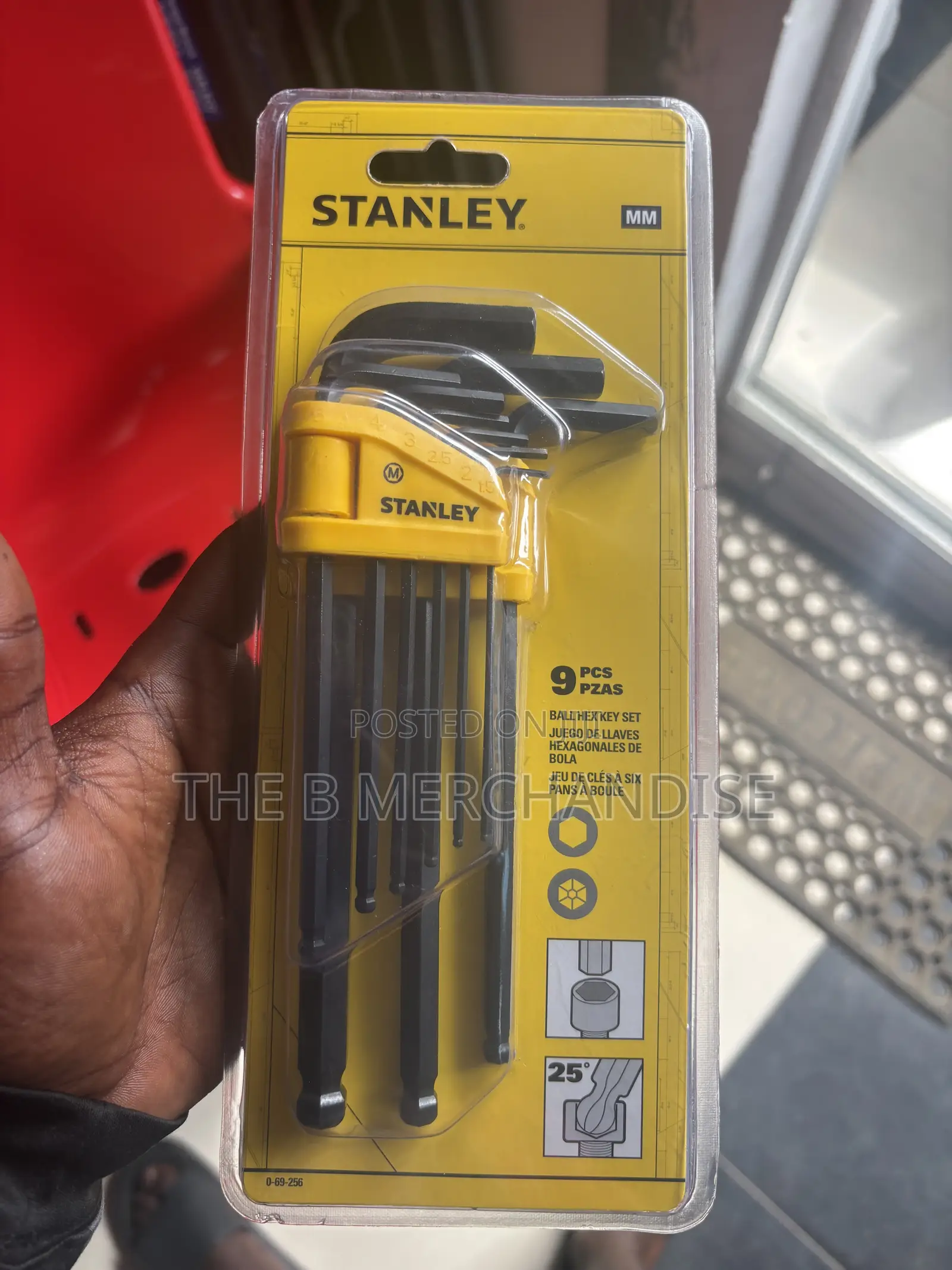 9Pcs Stanley Allen Key Set
