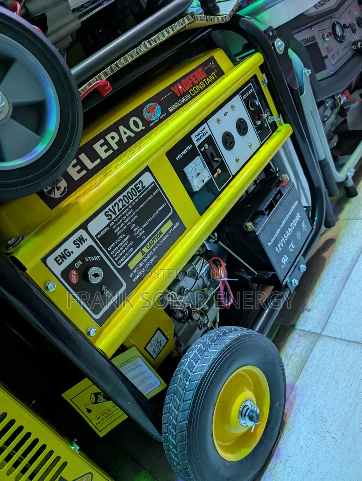 Brand New Elepaq Constant Petrol 8.5kva Generator %copper
