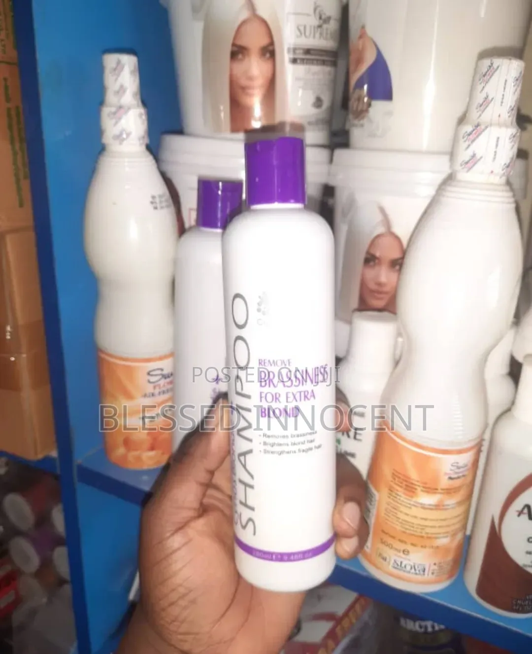 Shampoo for Removing Brassiness and Enhancing Blonde Hair