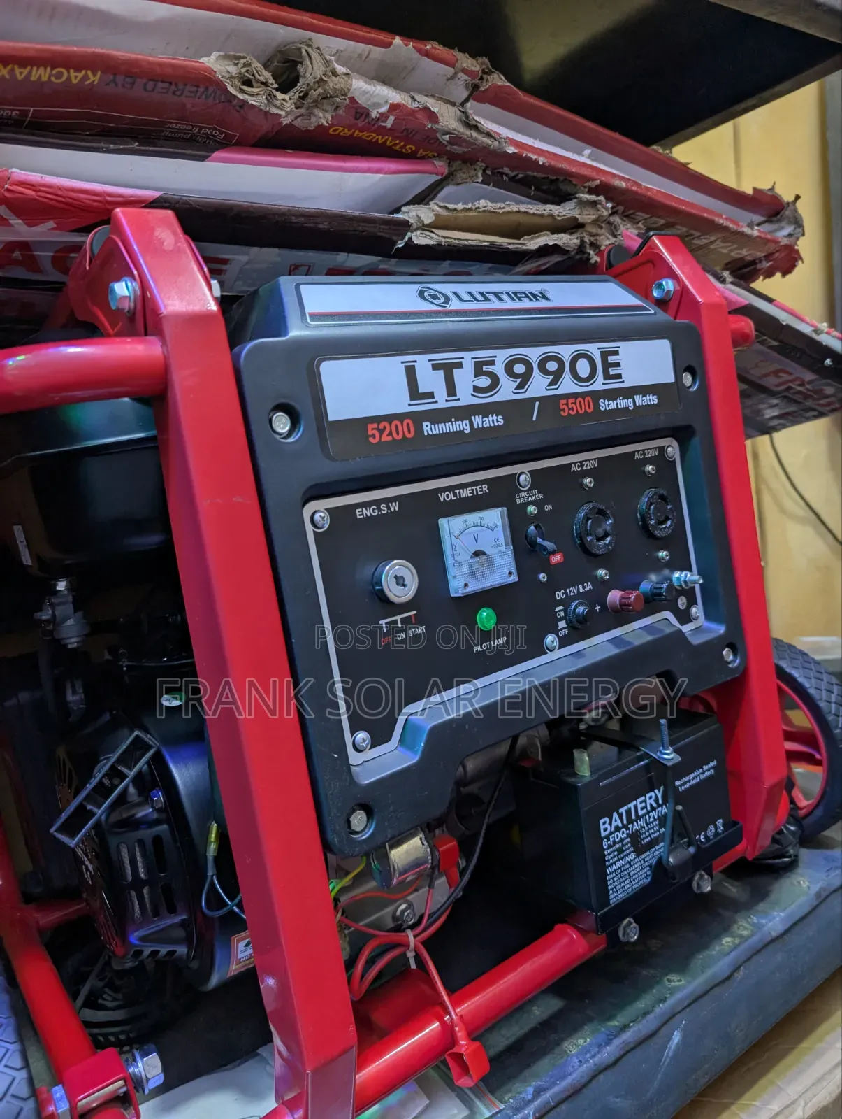 Brand New Lutian 5.5kva Generator % Copper Coil