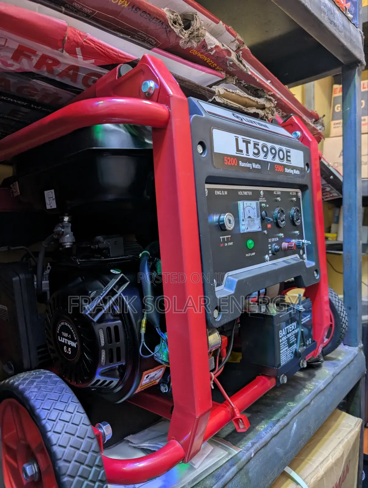 Brand New Lutian 5.5kva Generator % Copper Coil