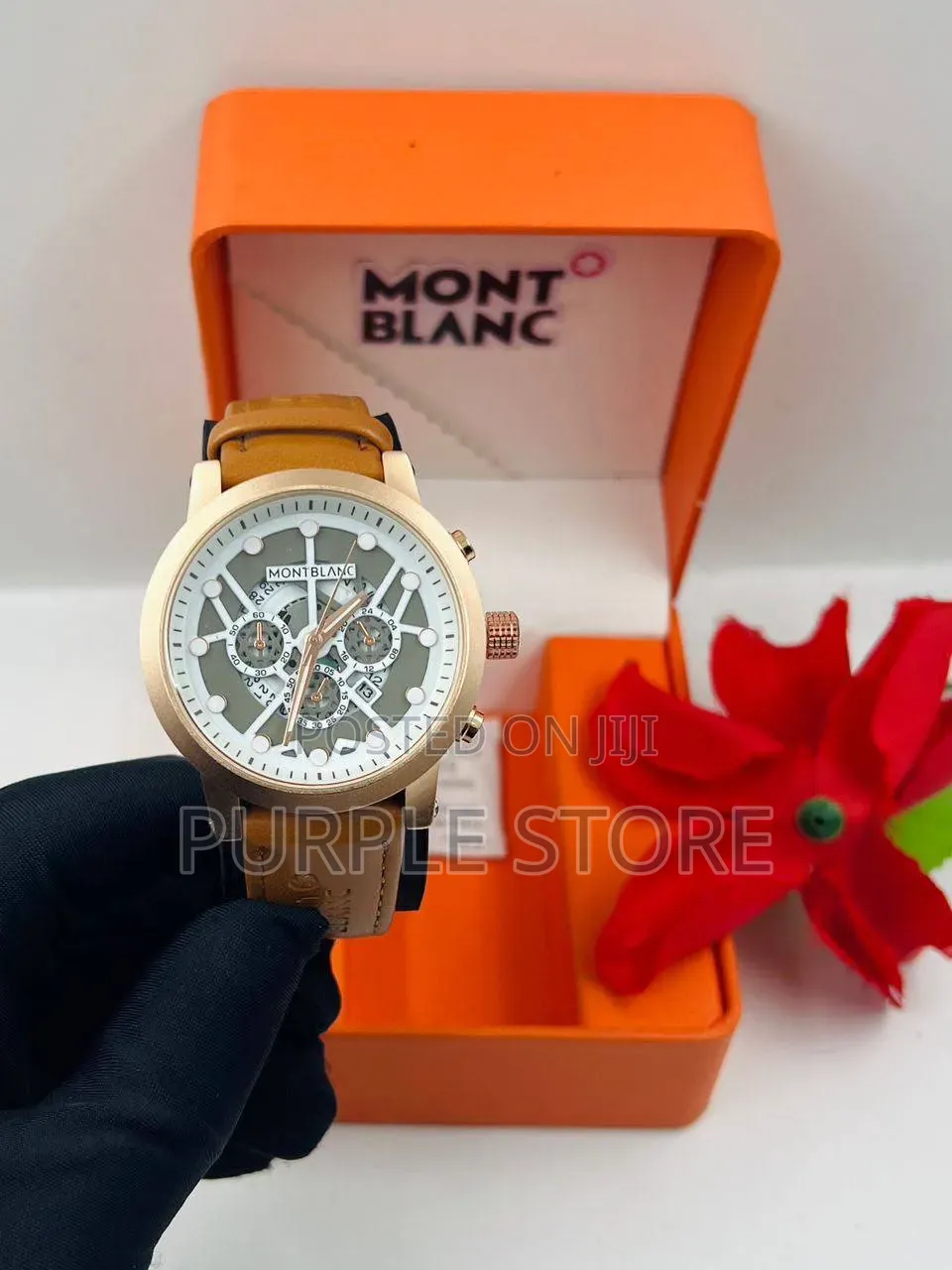 Mont Blanc Leather Watches in Different Colors