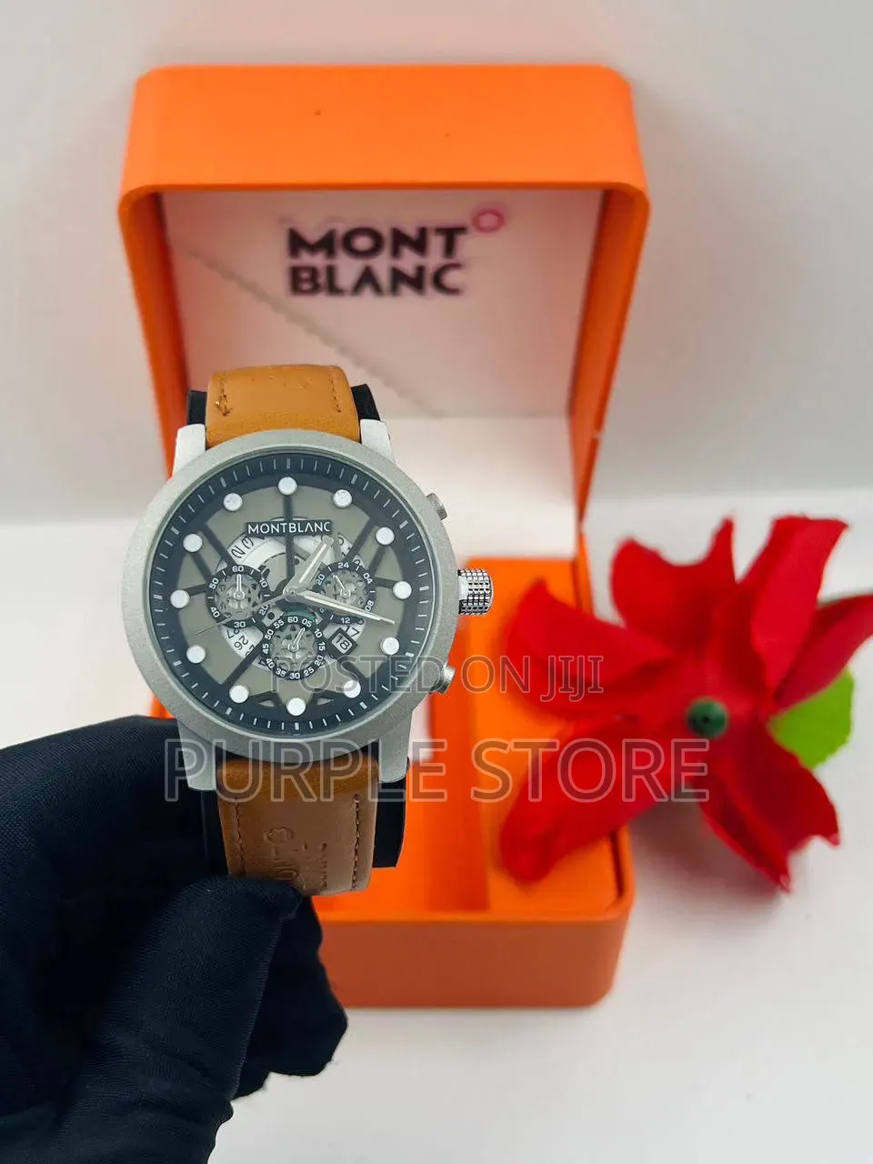 Mont Blanc Leather Watches in Different Colors