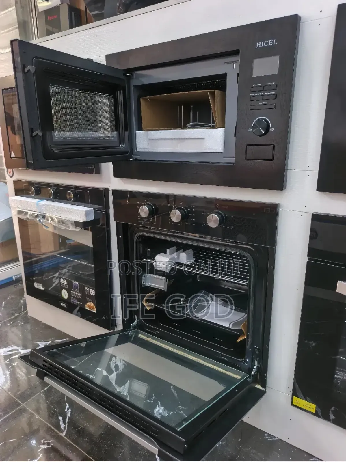 Original HICEL Built-in Electric & Gas Oven & Built-in 25L Microwave.