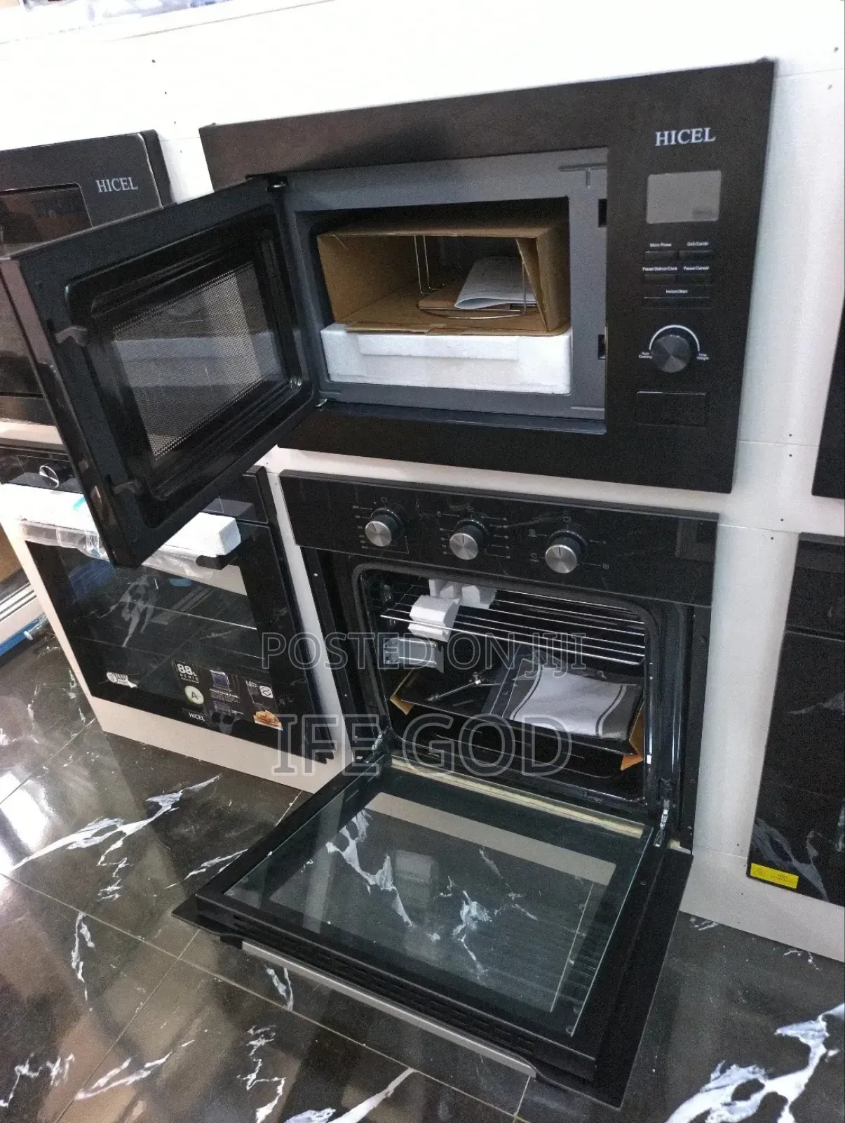 Original HICEL Built-in Electric & Gas Oven & Built-in 25L Microwave.