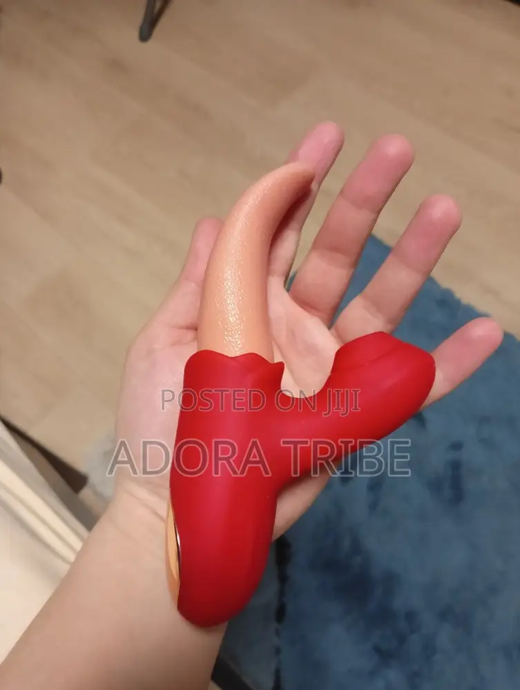 2 in 1 Lick & Suck Women Vibrator for Clitoral and G Spot Orgasm