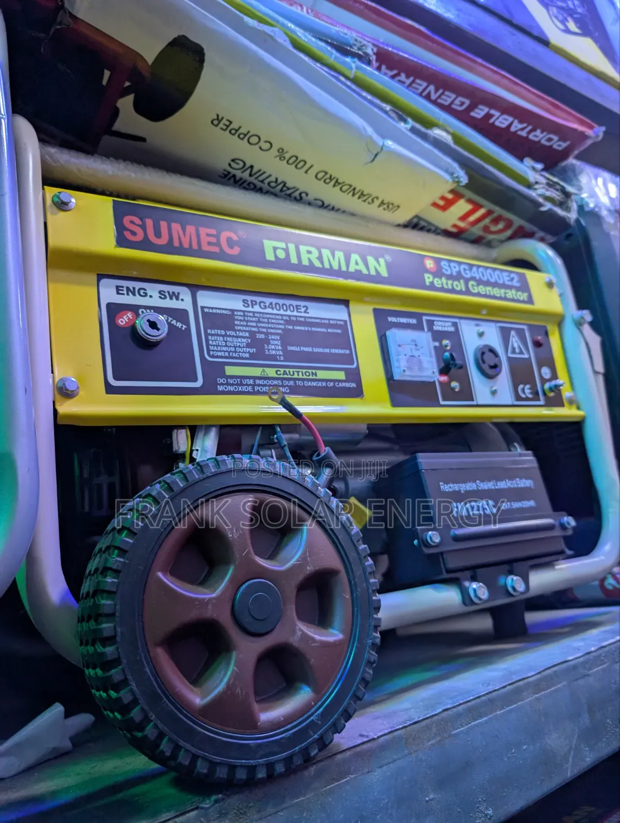 Brand New Firman 3.5kva Petrol Generator % Copper