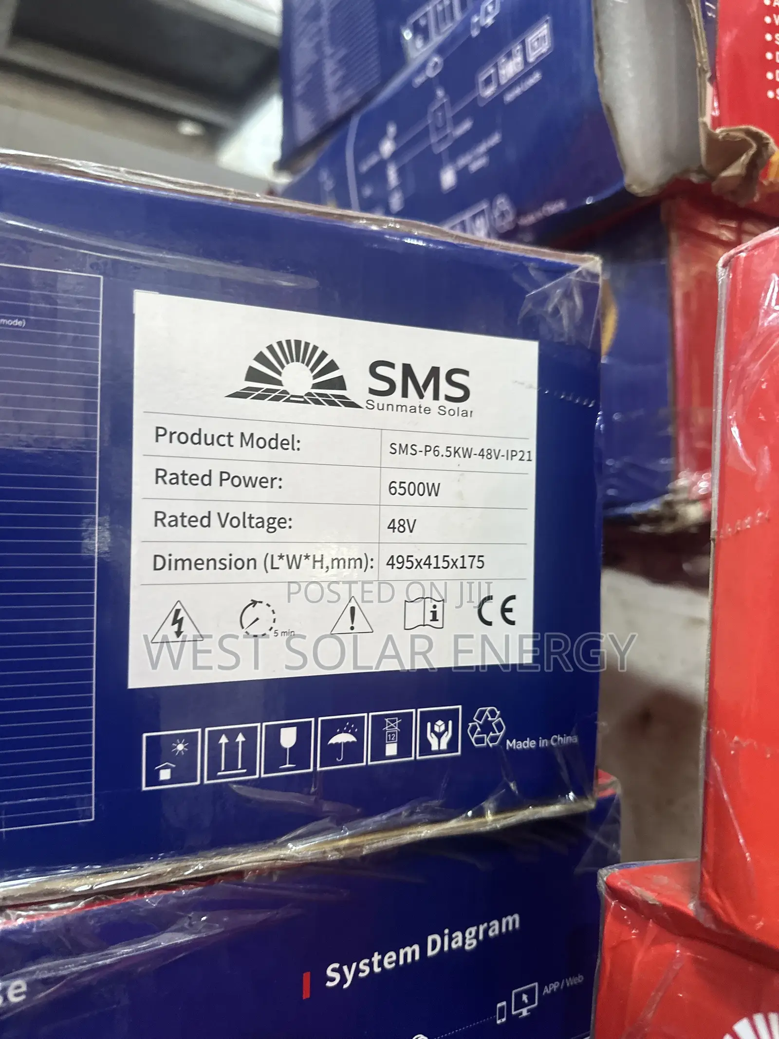6.5Kva 48V SMS Hybrid Solar Inverter’s
